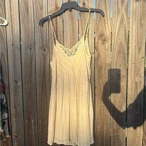 Billabong Cream Lace Trim Dress